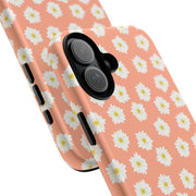 Floral Tough Phone Case with Daisy Design