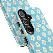 Floral Tough Samsung Galaxy Phone Case - Daisy Design for Summer Vibes