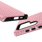 Cute Patterned Samsung Galaxy Phone Case - Tough Cases with Pink Hearts