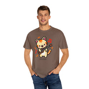 Cute Cat Guitar Unisex T-Shirt | Fun & Playful Design for Music Lovers