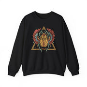 Vintage-Inspired Beetle Graphic Crewneck Sweatshirt | Unisex Heavy Blend