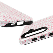 Stylish Samsung Galaxy Phone Case with Pink Ribbon Design