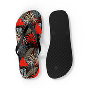 Tropical Print Flip Flops - Summer Vibes Sandals for Beach Lovers