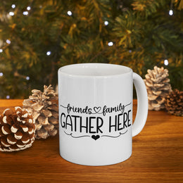 Friends and Family Ceramic Mug - Heartwarming Gift for Loved Ones