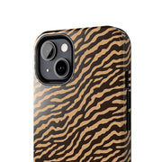 Wild Tiger Print Tough Phone Case – Durable Protection for Adventurers