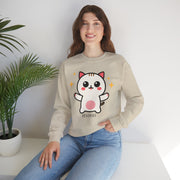 Cute Cat Graphic Unisex Crewneck Sweatshirt - DEVOTREE