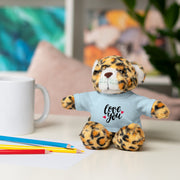 Cute Stuffed Animal with 'Love You' Tee - Perfect Gift for Kids and Beloved Ones