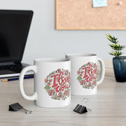 Floral Love Ceramic Mug - Perfect Gift for Coffee Lovers