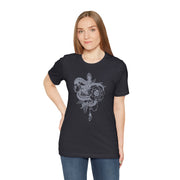 Botanical Snake Unisex Tee - Trendy Graphic T-Shirt for Nature Lovers