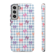 Cute Bow Pattern Tough Samsung Galaxy Phone Case - Stylish Protective Cover for Everyday Use