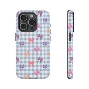 Cute Bow Pattern iPhone Case - Tough Cases for Girls & Women