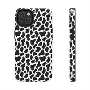 Stylish Cow Print Tough Phone Case - Durable Protection for Animal Lovers