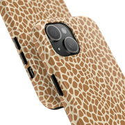 Giraffe Print Tough Phone Case for Animal Lovers
