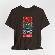 Merge Graphic Unisex Jersey Tee - Bold Skull & Monster Design