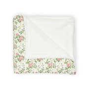 Floral Cozy Polyester Blanket - Soft Floral Design for Home Decor