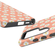 Daisy Pattern Tough Samsung Galaxy Phone Case - Floral Design for Stylish Protection