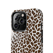 Stylish Leopard Print Tough Phone Case - Durable Protection for Your Device