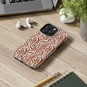 Stylish Zebra Print Tough Phone Case - Durable Protection & Trendy Design