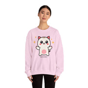 Cute Cat Graphic Unisex Crewneck Sweatshirt - DEVOTREE