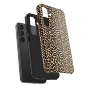 Leopard Print Tough Phone Case - Stylish & Durable Protection for Your Device