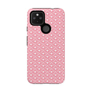 Pink Heart Pattern Tough Google Pixel Phone Case - Cute and Durable Protection