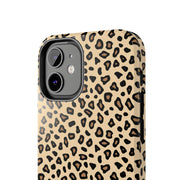 Leopard Print Tough Phone Case - Stylish Protection for Your Device