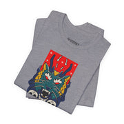 Merge Graphic Unisex Jersey Tee - Bold Skull & Dragon Design