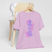 Bohemian Floral Snake Unisex Tee - Soft Pastel Color Shirt for Nature Lovers