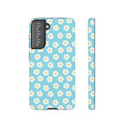 Floral Tough Samsung Galaxy Phone Case - Daisy Design for Summer Vibes