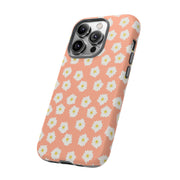Floral Tough Phone Case with Daisy Design