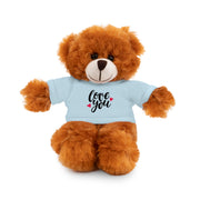 Cute Stuffed Animal with 'Love You' Tee - Perfect Gift for Kids and Beloved Ones