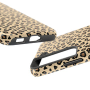 Leopard Print Tough Phone Case - Stylish Protection for Your Device