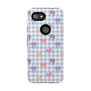 Bow-Patterned Google Pixel Phone Case - Stylish Protection for Your Device