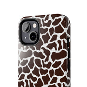 Giraffe Print Tough Phone Case - Stylish & Durable Protection for Animal Lovers