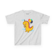 Kids Dinosaur Party Tee - Colorful Celebration Shirt for Birthday Fun