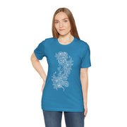 Eco-Friendly Nature Art Unisex Jersey Tee - Botanical Design