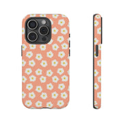 Floral Tough Phone Case with Daisy Design