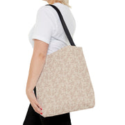 Elegant Floral Pattern Tote Bag - Eco-Friendly Shopping Bag for All Occasions