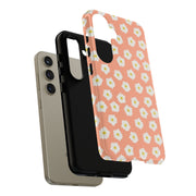 Daisy Pattern Tough Samsung Galaxy Phone Case - Floral Design for Stylish Protection