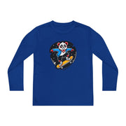 Youth Skateboarding Panda Long Sleeve Tee - Fun and Sporty Design for Active Kids