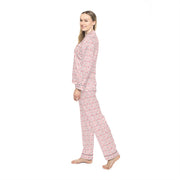 Elegant Women's Satin Pajamas Set - Floral Print for Comfortable Sleep & Lounging