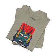 Merge Graphic Unisex Jersey Tee - Bold Skull & Dragon Design