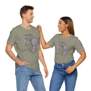Floral Snake Unisex Jersey Tee - Stylish Graphic T-Shirt for Nature Lovers