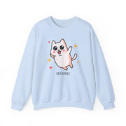 Cute Cat Graphic Unisex Crewneck Sweatshirt - DEVOTREE