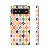 Colorful Diamond Pattern Google Pixel Phone Case - Tough Cases