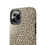 Leopard Print Tough Phone Case - Stylish & Durable Protection