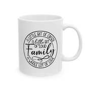 Personalized Family Ceramic Mug - Customizable 11oz & 15oz Sizes