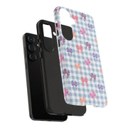 Cute Bow Pattern Tough Samsung Galaxy Phone Case - Stylish Protective Cover for Everyday Use