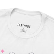Cute Cat Devotion Unisex Short Sleeve Tee - Fun & Playful T-Shirt for Cat Lovers
