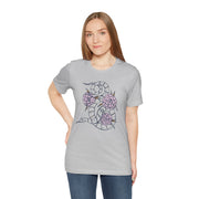 Floral Snake Unisex Jersey Tee - Stylish Graphic T-Shirt for Nature Lovers